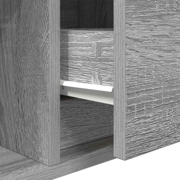vidaXL Έπιπλο Τηλεόρασης Γκρι Sonoma 100x31x25,5cm από Επεξεργ. Ξύλο