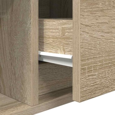 vidaXL Έπιπλα Τηλεόρασης 2 τεμ. 100x31x25,5cm Επεξεργασμένο Ξύλο