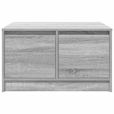 vidaXL Τραπεζάκι σαλονιού με συρτάρια Γκρι Sonoma 70,5x70x40cm 1 τεμ.