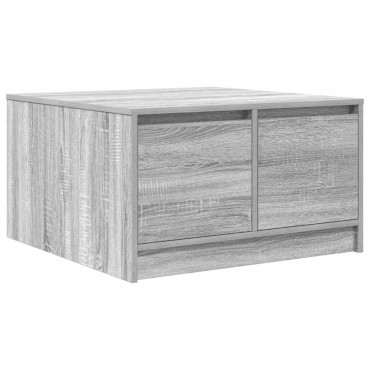 vidaXL Τραπεζάκι σαλονιού με συρτάρια Γκρι Sonoma 70,5x70x40cm 1 τεμ.