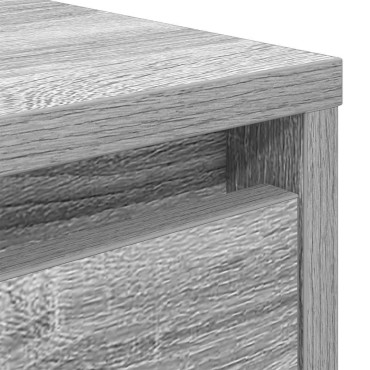 vidaXL Τραπεζάκι σαλονιού με συρτάρια Γκρι Sonoma 70,5x70x40cm 1 τεμ.