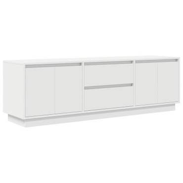 vidaXL Ντουλάπι Τηλεόρασης με LED Λευκό 160,5x41x50cm
