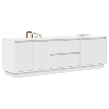 vidaXL Ντουλάπι Τηλεόρασης με LED Λευκό 160,5x41x50cm