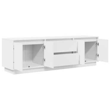 vidaXL Ντουλάπι Τηλεόρασης με LED Λευκό 160,5x41x50cm