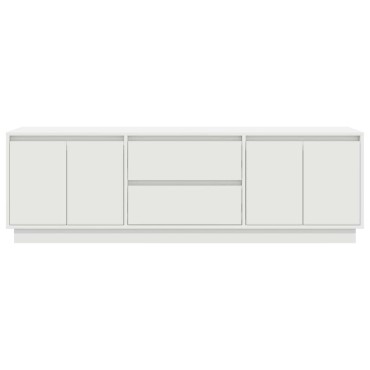 vidaXL Ντουλάπι Τηλεόρασης με LED Λευκό 160,5x41x50cm