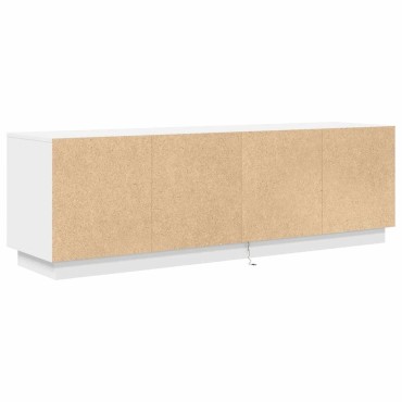 vidaXL Ντουλάπι Τηλεόρασης με LED Λευκό 160,5x41x50cm