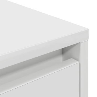 vidaXL Ντουλάπι Τηλεόρασης με LED Λευκό 160,5x41x50cm