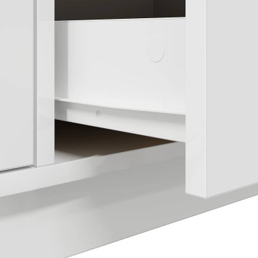 ντουλάπι τηλεόρασης vidaXL με φώτα LED Λευκό 100x41x50cm