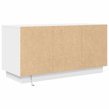 ντουλάπι τηλεόρασης vidaXL με φώτα LED Λευκό 100x41x50cm