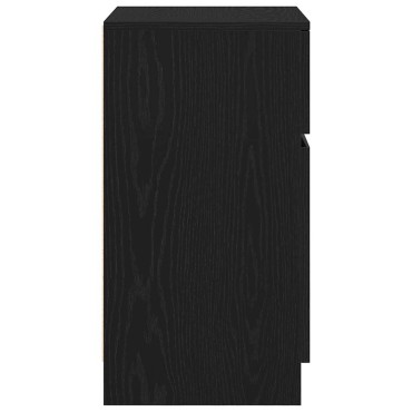 vidaXL Κομοδίνο Μαύρο 39x35x65cm από Επεξεργασμένο Ξύλο 1 τεμ.