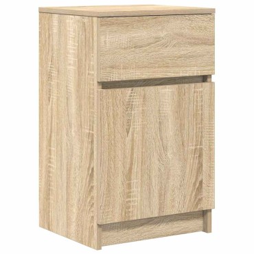 vidaXL Κομοδίνο Sonoma Δρυς 39x35x65cm από Επεξεργασμένο Ξύλο 1 τεμ.