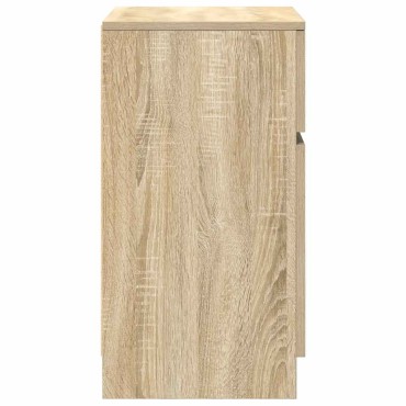 vidaXL Κομοδίνο Sonoma Δρυς 39x35x65cm από Επεξεργασμένο Ξύλο 1 τεμ.