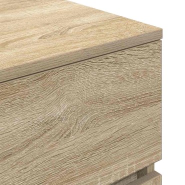 vidaXL Κομοδίνο Sonoma Δρυς 39x35x65cm από Επεξεργασμένο Ξύλο 1 τεμ.
