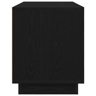 vidaXL Έπιπλο Τηλεόρασης με LED Μαύρη βελανιδιά 100x41x50cm