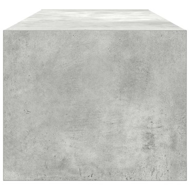 vidaXL Έπιπλο Τηλεόρασης Γκρι Σκυροδέματος 100x31x25,5cm Επεξ. Ξύλο
