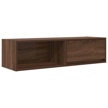 vidaXL Έπιπλο Τηλεόρασης Καφέ Δρυς 100x31x25,5cm Επεξεργασμένο Ξύλο