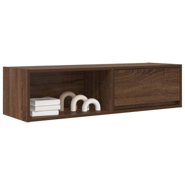 vidaXL Έπιπλο Τηλεόρασης Καφέ Δρυς 100x31x25,5cm Επεξεργασμένο Ξύλο