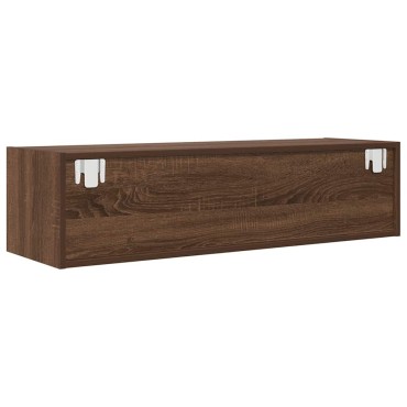 vidaXL Έπιπλο Τηλεόρασης Καφέ Δρυς 100x31x25,5cm Επεξεργασμένο Ξύλο