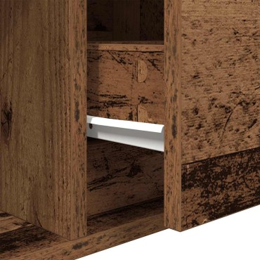 vidaXL Έπιπλο Τηλεόρασης Όψη Παλαιού Ξύλου 100x31x25,5cm Επεξ. Ξύλο