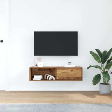 vidaXL Έπιπλο Τηλεόρασης Όψη Παλαιού Ξύλου 100x31x25,5cm Επεξ. Ξύλο