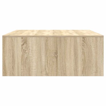 vidaXL Τραπεζάκι σαλονιού με συρτάρια Sonoma Δρυς 100x100x40cm 1 τεμ.