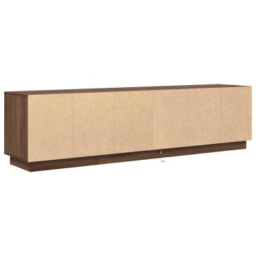 vidaXL Έπιπλο Τηλεόρασης με LED Καφέ Δρυς 193,5x41x50cm