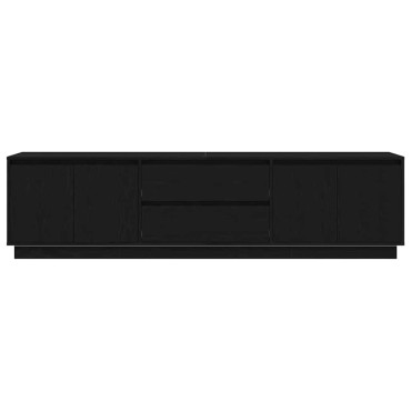 vidaXL Έπιπλο Τηλεόρασης με LED Μαύρη βελανιδιά 193,5x41x50cm