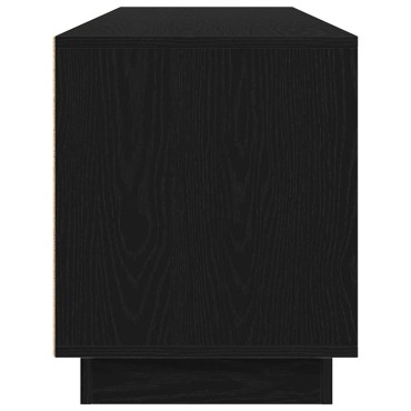 vidaXL Έπιπλο Τηλεόρασης με LED Μαύρη βελανιδιά 193,5x41x50cm
