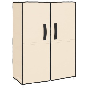 vidaXL Ντουλάπα Παπουτσιών Κρεμ 60x28x90cm Υφασμάτινη
