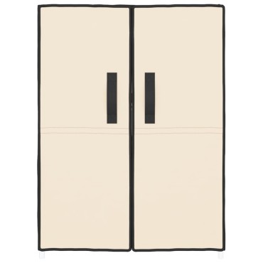 vidaXL Ντουλάπα Παπουτσιών Κρεμ 60x28x90cm Υφασμάτινη