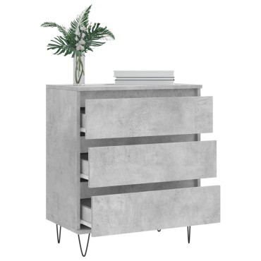 vidaXL Ντουλάπι Γκρι Σκυροδέματος 60x35x70cm Επεξεργασμένο Ξύλο 1 τεμ.