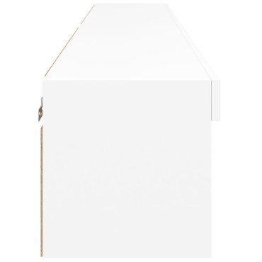 vidaXL Έπιπλα Τηλεόρασης με LED 2 τεμ. Λευκά 80x30x30cm