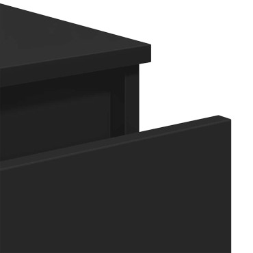vidaXL Συρταριέρα Μαύρη 60x35x76cm από Επεξεργασμένο Ξύλο 1 τεμ.