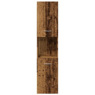 vidaXL Ντουλάπι Μπάνιου Κρεμαστό Παλ. Ξύλο 30x30x130cm από Επ. Ξύλο 1 τεμ.