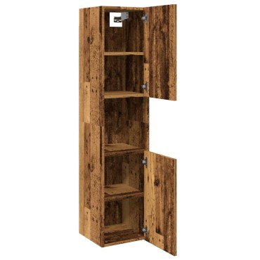 vidaXL Ντουλάπι Μπάνιου Κρεμαστό Παλ. Ξύλο 30x30x130cm από Επ. Ξύλο 1 τεμ.