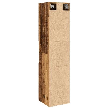 vidaXL Ντουλάπι Μπάνιου Κρεμαστό Παλ. Ξύλο 30x30x130cm από Επ. Ξύλο 1 τεμ.