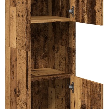vidaXL Ντουλάπι Μπάνιου Κρεμαστό Παλ. Ξύλο 30x30x130cm από Επ. Ξύλο 1 τεμ.