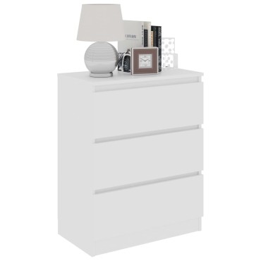 vidaXL Συρταριέρα Λευκή 60x35x76cm από Επεξεργασμένο Ξύλο 1 τεμ.