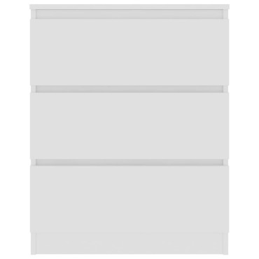vidaXL Συρταριέρα Λευκή 60x35x76cm από Επεξεργασμένο Ξύλο 1 τεμ.