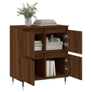 vidaXL Μπουφές Καφέ Δρυς 60x35x70cm από Επεξεργασμένο Ξύλο 1 τεμ.