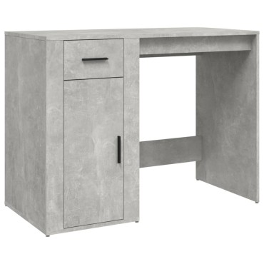 vidaXL Γραφείο Γκρι Σκυροδέματος 100x49x75cm Επεξεργασμένο Ξύλο 1 τεμ.