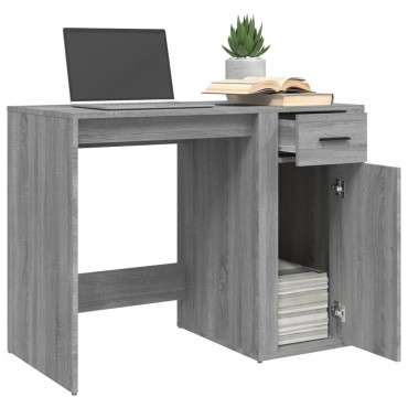 vidaXL Γραφείο Γκρι Sonoma 100x49x75cm από Επεξεργασμένο Ξύλο 1 τεμ.