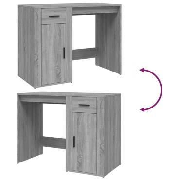 vidaXL Γραφείο Γκρι Sonoma 100x49x75cm από Επεξεργασμένο Ξύλο 1 τεμ.