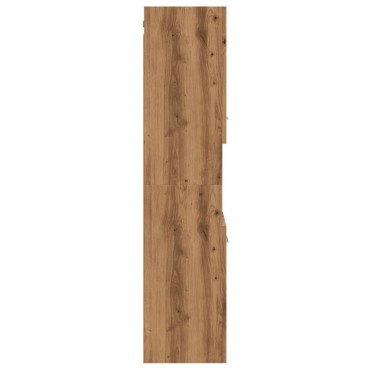 vidaXL Ντουλάπι Μπάνιου Κρεμαστό Παλ. Ξύλο 30x30x130cm από Επ. Ξύλο 1 τεμ.