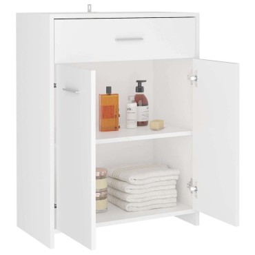 vidaXL Ντουλάπι Μπάνιου Λευκό 60x33x80cm από Επεξ. Ξύλο