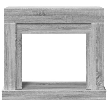 vidaXL Πλαίσιο Τζακιού Γκρι Sonoma 100x30x87,5 εκ. από Επεξ. Ξύλο