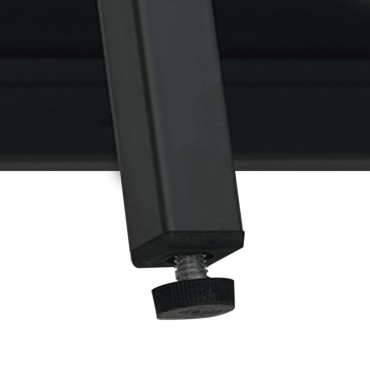 vidaXL Μπουφές Μαύρος 70x35x70cm από Ατσάλι και Γυαλί 1 τεμ.