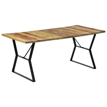 vidaXL Τραπεζαρία 180x90x76cm από Μασίφ Ανακυκλωμένο Ξύλο 1 τεμ.