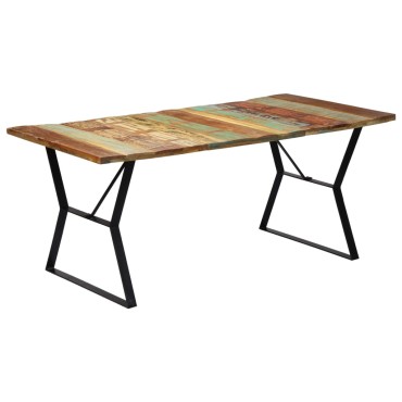 vidaXL Τραπεζαρία 180x90x76cm από Μασίφ Ανακυκλωμένο Ξύλο 1 τεμ.