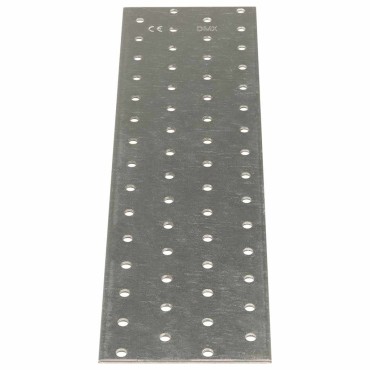 vidaXL Πλάκες Διάτρητες 20 Τεμ. 2 χιλ. 300 x 80 χιλ. από Γαλβ. Χάλυβα